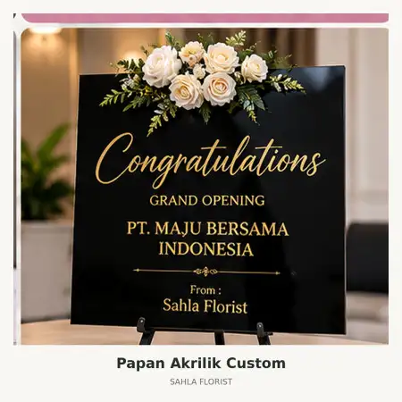 Papan Bunga Akrilik Cilincing